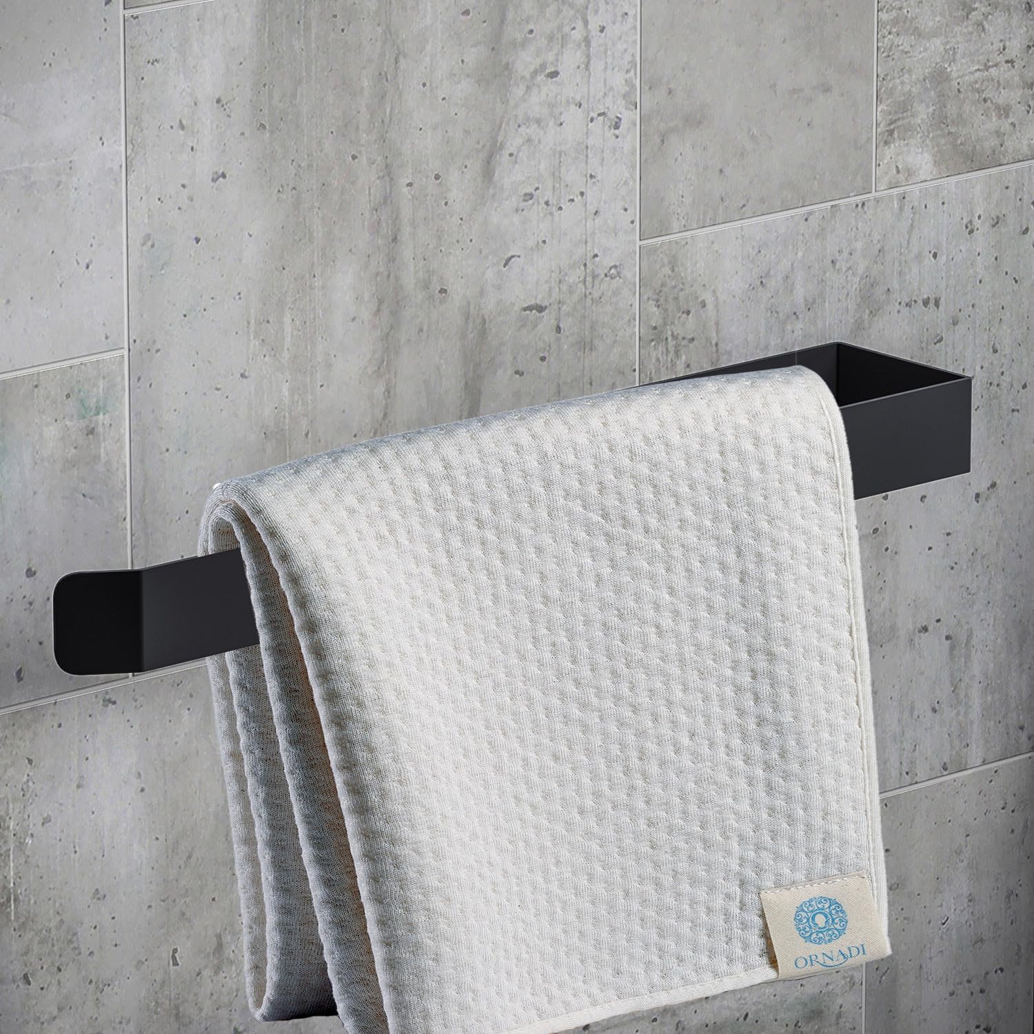 Hand Towel Holder - Self Adhesive Stainless Steel Towel Rack (20 cm/8 inch)