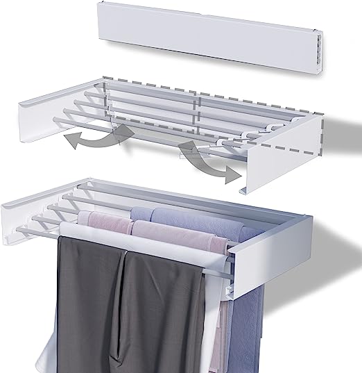Medium Laundry Drying Rack (27.5"/70 cm) - with 138 inch Drying Capacity